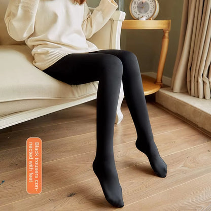 Winter Sexy Ladies Tights Fashion Warm High Elastic Solid Color Pantyhose Stretchy Soft Long Stockings for Women